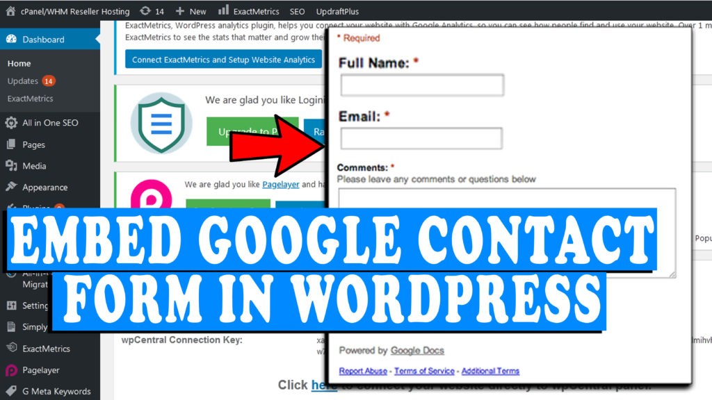 How to easily embed Google forms in WordPress