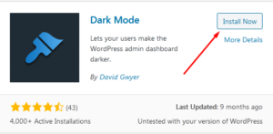 How to use Dark Mode on your WordPress dashboard
