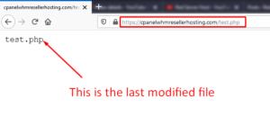 How to know all last modified files in your cPanel