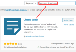 How to allow users to add attachments in WordPress comments