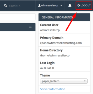How to completely logout from cPanel