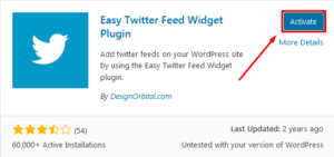how to add twitter feed in your WordPress site