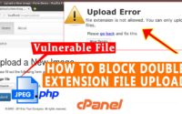 How to block Double extension file upload vulnerability like hack.jpg.php