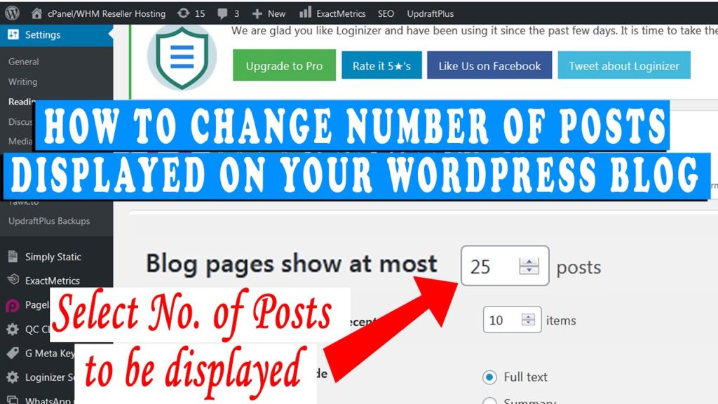 How to change the number of WordPress posts displayed on your Blog page