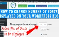 How to change the number of WordPress posts displayed on your Blog page