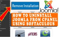 How to uninstall Joomla from cPanel using Softaculous