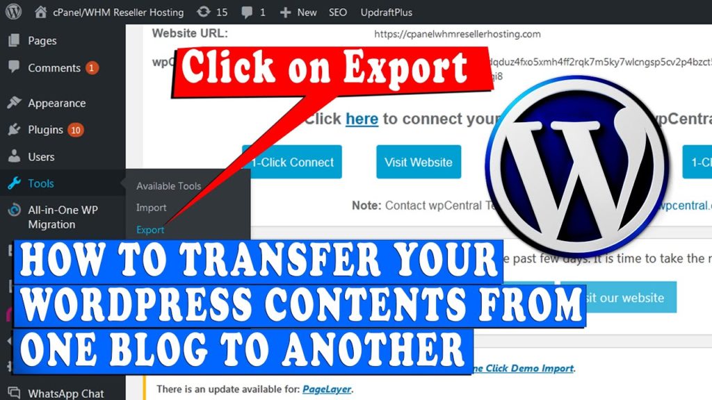 How to transfer your WordPress content from one blog to another