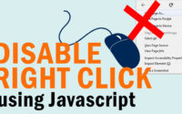 How to disable right click on your website using javascript
