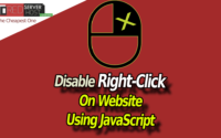 Disable right click on website using javascript - redserverhost
