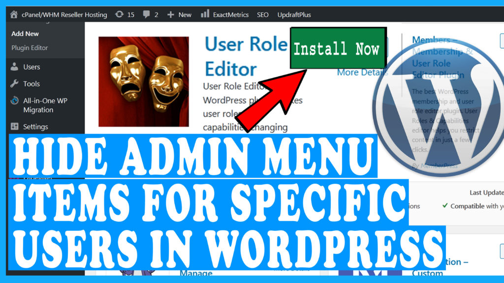 How to Hide Admin Menu Items for Specific Users in WordPress