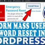 How to perform a Mass User Password Reset in WordPress