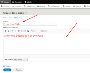How to create Pages in Drupal