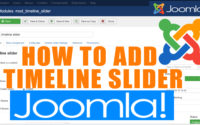 How to Add a Slider for a timeline in Joomla