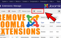 How to Remove/Uninstall Joomla Extensions