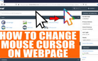 How to change mouse pointer on your webpage