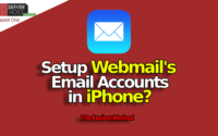 Setup Webmails email accounts in iphone feature