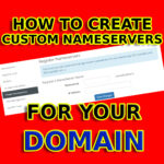 how to create custom or private nameservers for domain
