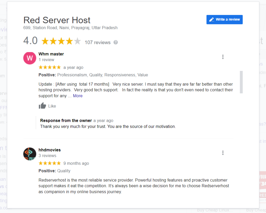 Redserverhost Review