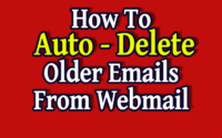 auto delete older emails form webmail with cron jobs