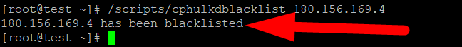 Blacklisted IP from SSH