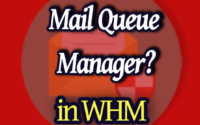 Mail Queue Manager In WHM