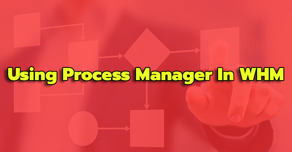 Using Process manager In WHM