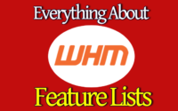 everything about WHM feature list and feature manager
