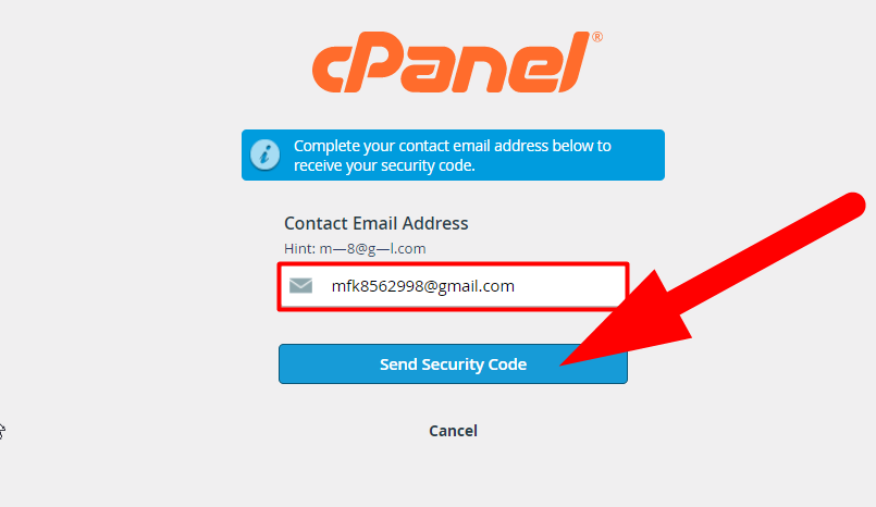 Enter Registered Email Address