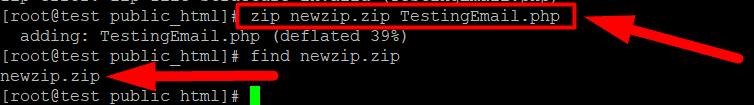 zip command in Linux