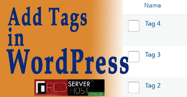Add Tags in WordPress