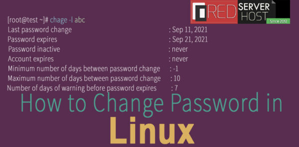Change Password in Linux