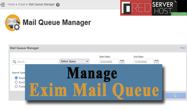 Manage Exim Mail Queue in Server